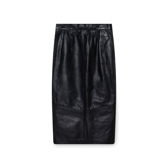 Pelle Cuir black leather skirt, size 8 - Picture 5 of 6
